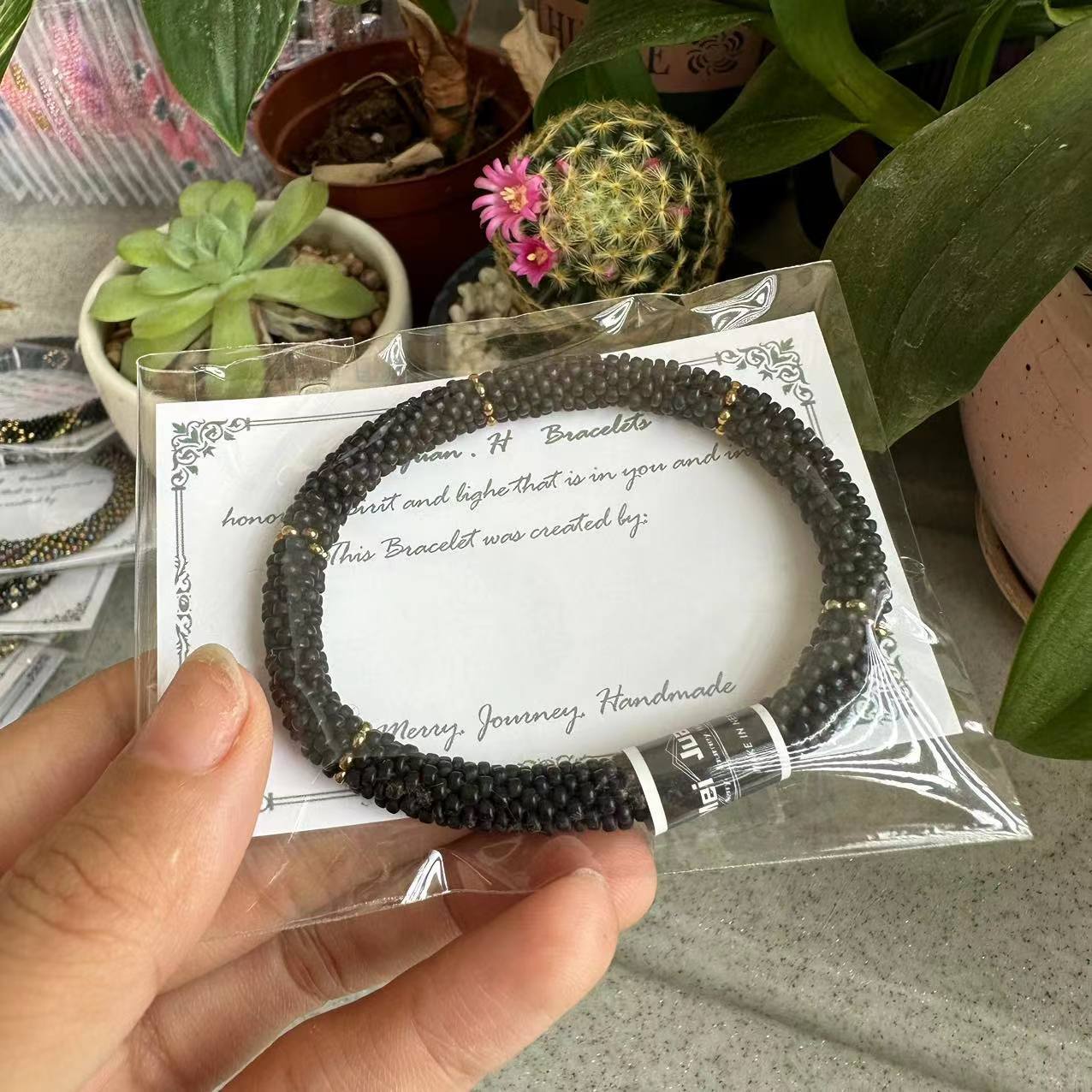 Wholesale Nepal Japanese Essential Oil Diffuser Hand-woven Beaded Bracelet